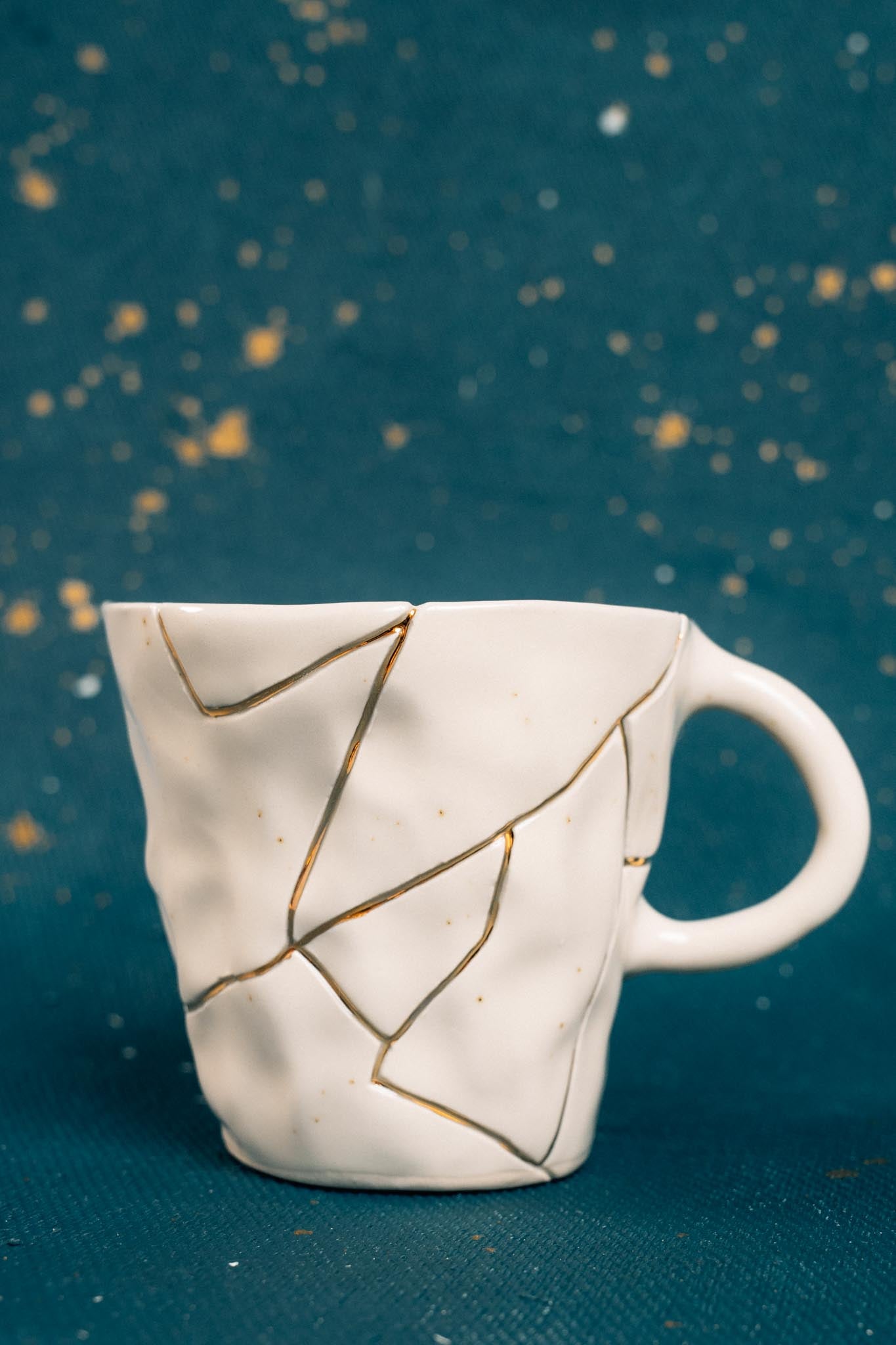 Holding Absence x Naetive Studio 24k Gold Kintsugi Mugs