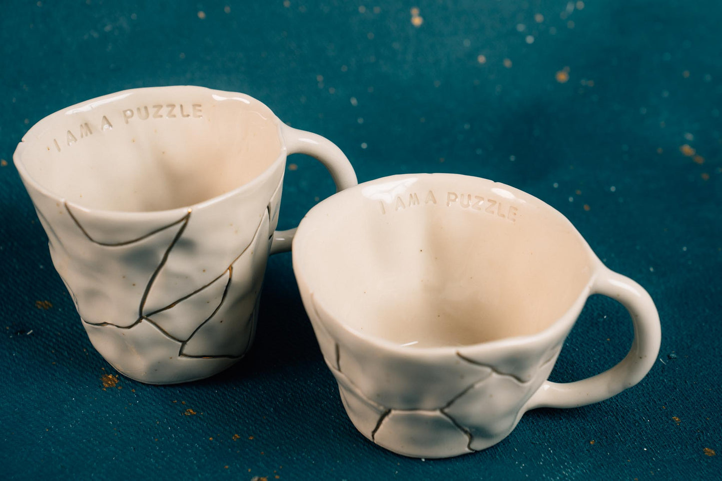Holding Absence x Naetive Studio 24k Gold Kintsugi Mugs