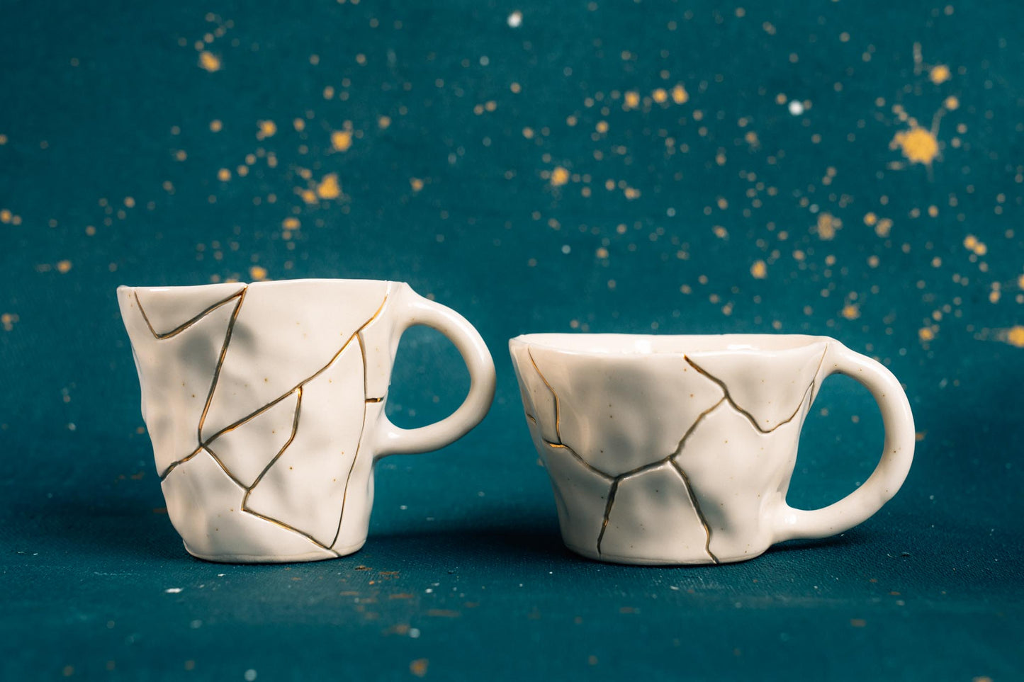 Holding Absence x Naetive Studio 24k Gold Kintsugi Mugs