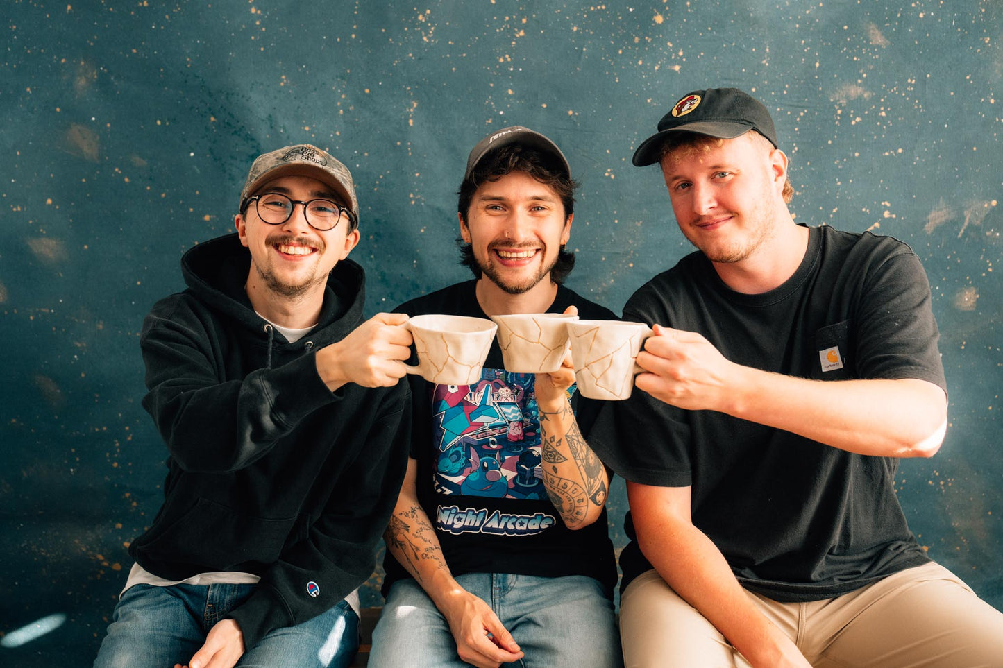 Holding Absence x Naetive Studio 24k Gold Kintsugi Mugs